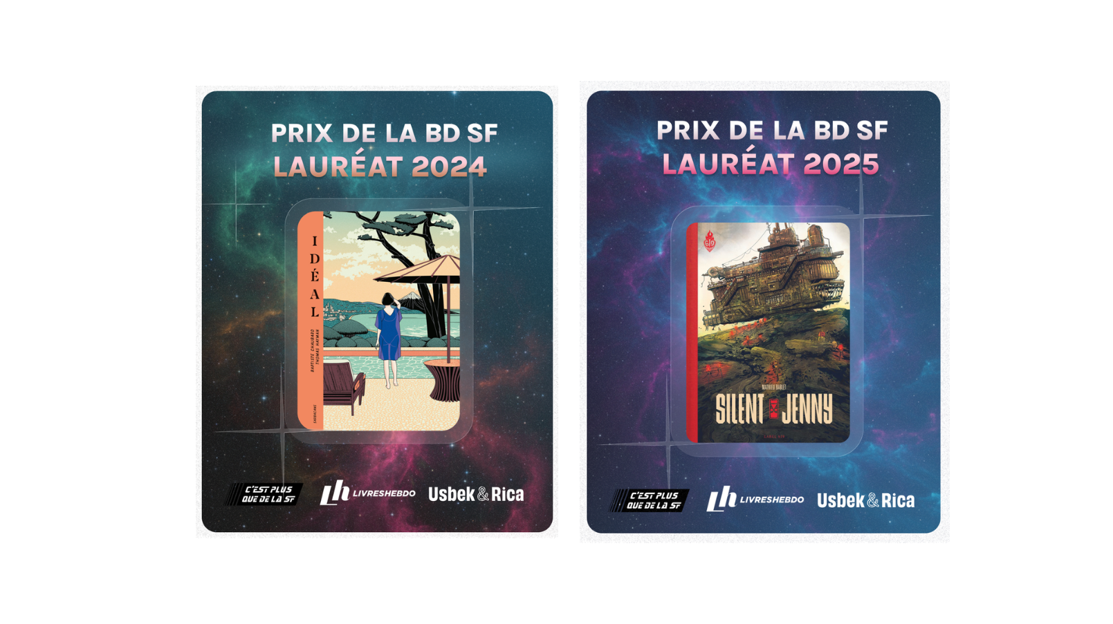 On a les gagnants du Prix BD SF 2024 et 2025 !